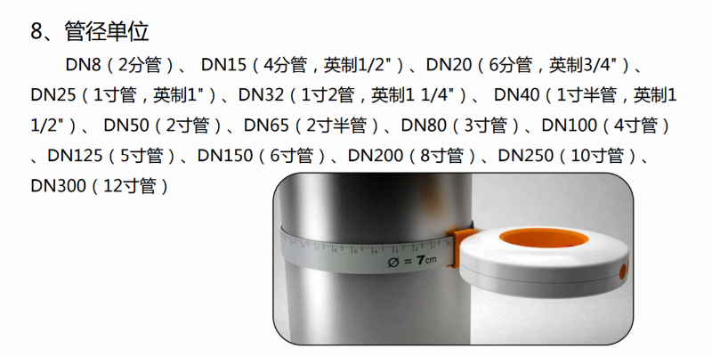 空壓機管徑單位換算
